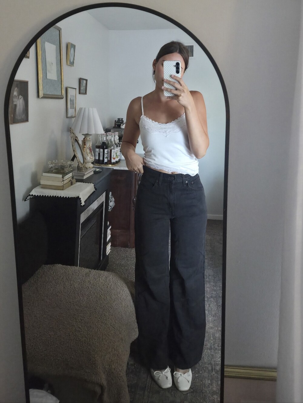 Levi's High-Waist Wide-Leg Women's Jeans in Charcoal Black